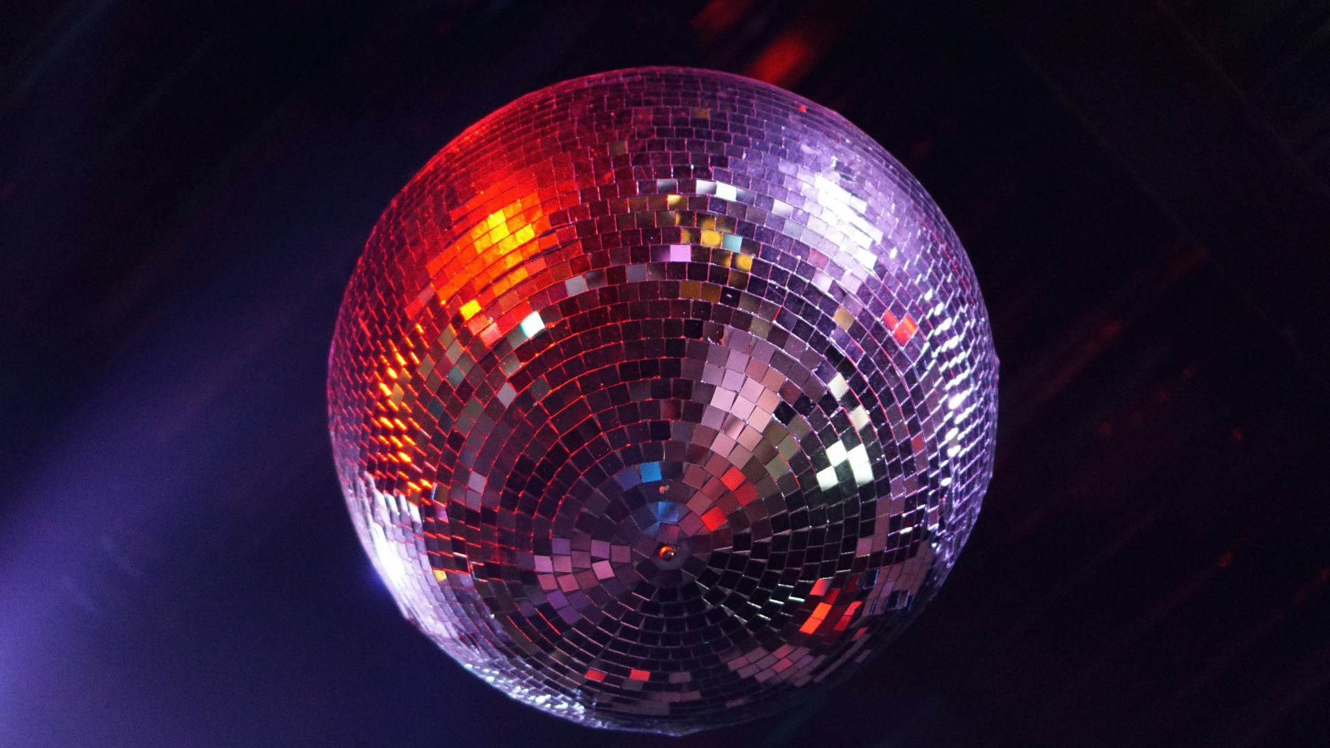 hanging mirror ball