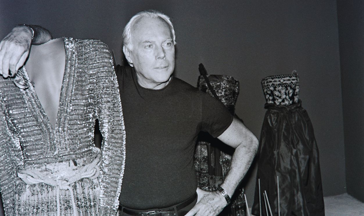 Gettyimages - 1429730310, Preview of Giorgio Armani Retrospective Exhibition at the Guggenheim Museum with Giorgio Armani Designer Giorgio Armani 