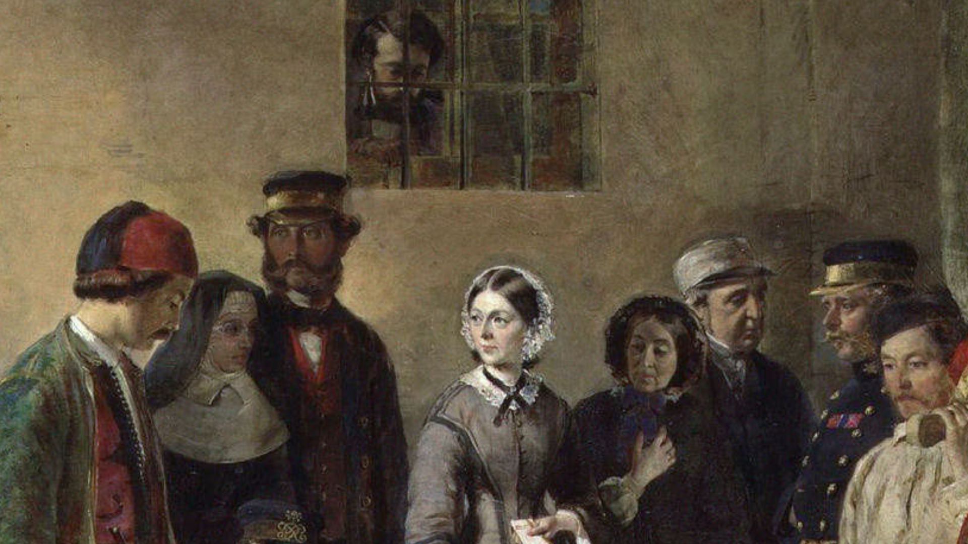 File:Nightingale receiving the Wounded at Scutari by Jerry BarrettFXD.jpg