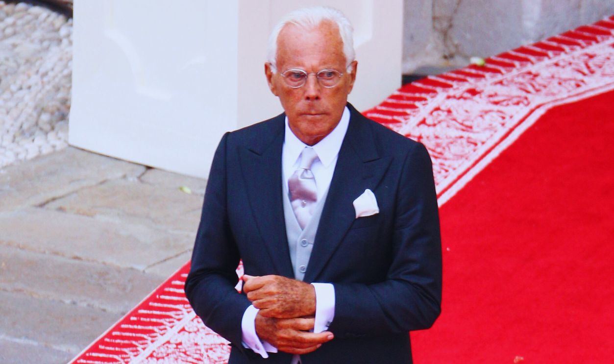 Gettyimages - 117977326, Monaco Royal Wedding - Premium Coverage - The Religious Wedding Service MONACO - JULY 02: (PREMIUM RATES APPLY) Giorgio Armani attends the religious ceremony of the Royal Wedding of Prince Albert II of Monaco to Princess Charlene of Monaco at the Prince's Palace on July 2, 2011 in Monaco. 