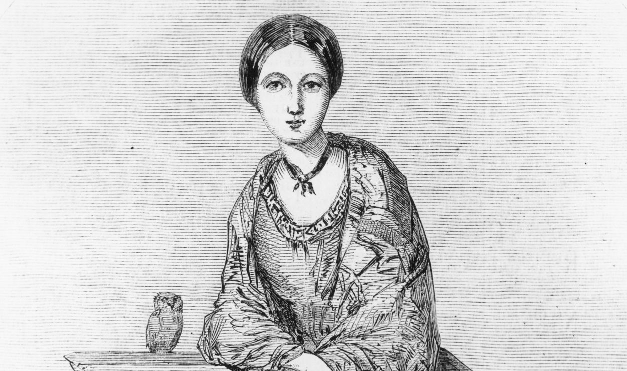 Nightingale, Florence - Nurse, Writer, UK - Portrait with her owl 'Athena'- Drawing, made by her sister Parthenope - probably about 1850