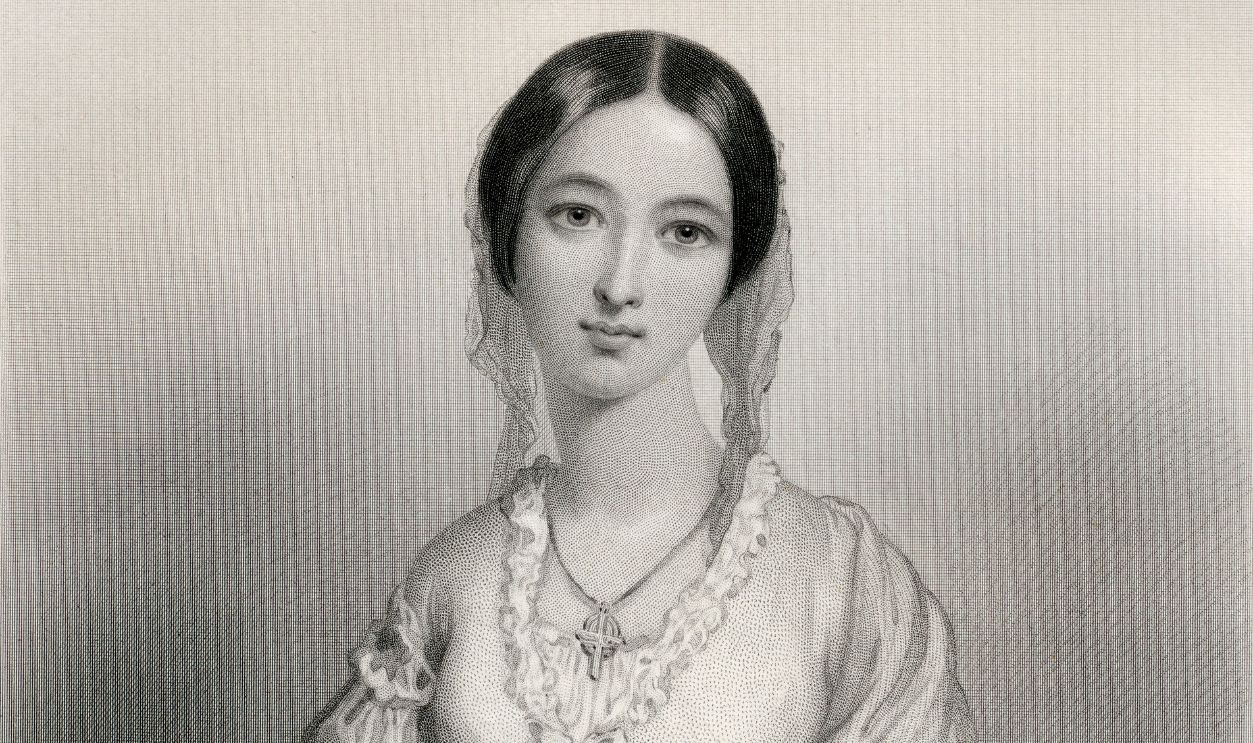  CIRCA 1800: Florence Nightingale, 1820-1910. Pioneer of nursing and a reformer of hospital sanitation methods. Engraved by Mote after G. Staal. From the book 