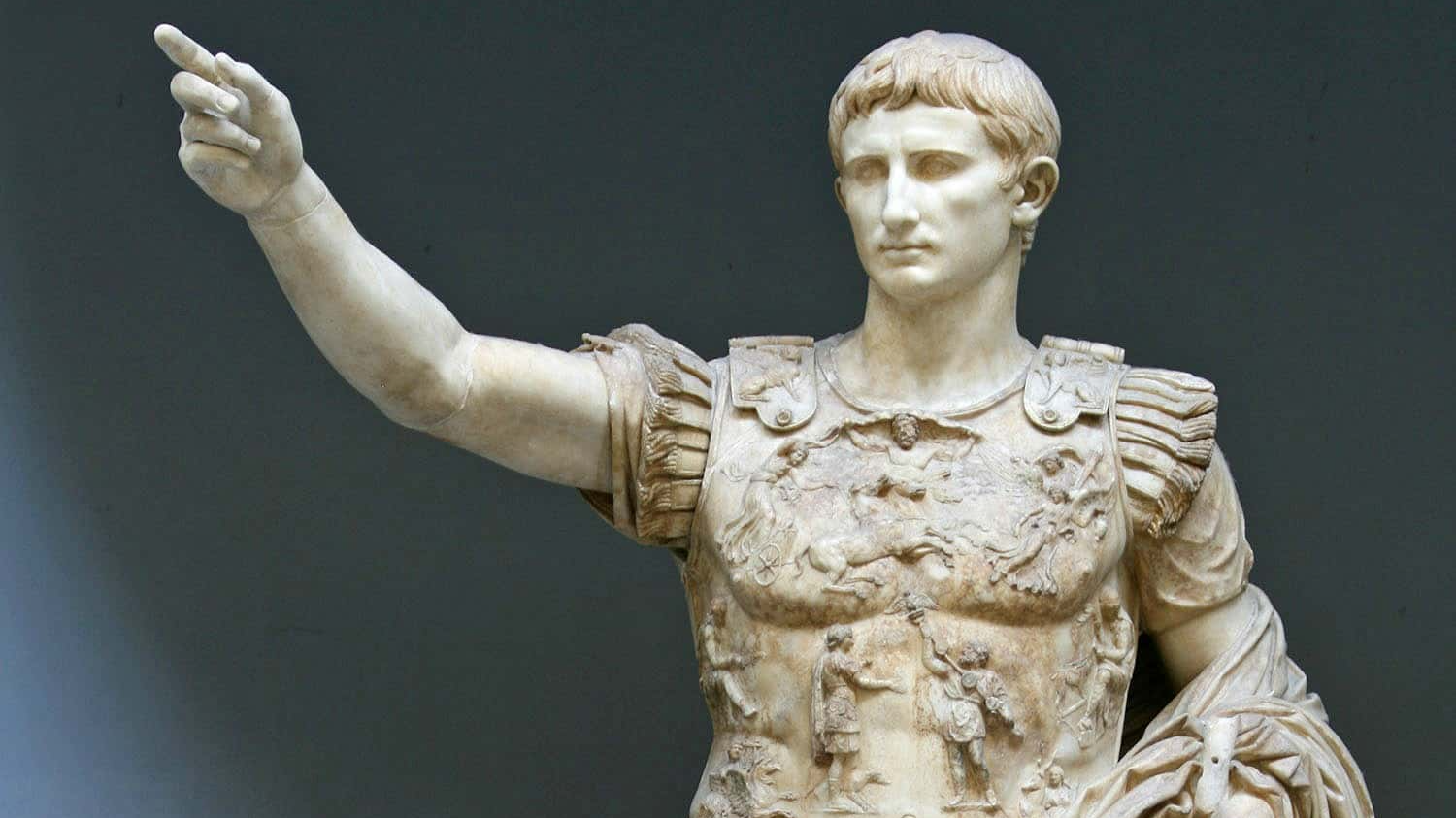 Augustus in victory pose. - 1st century