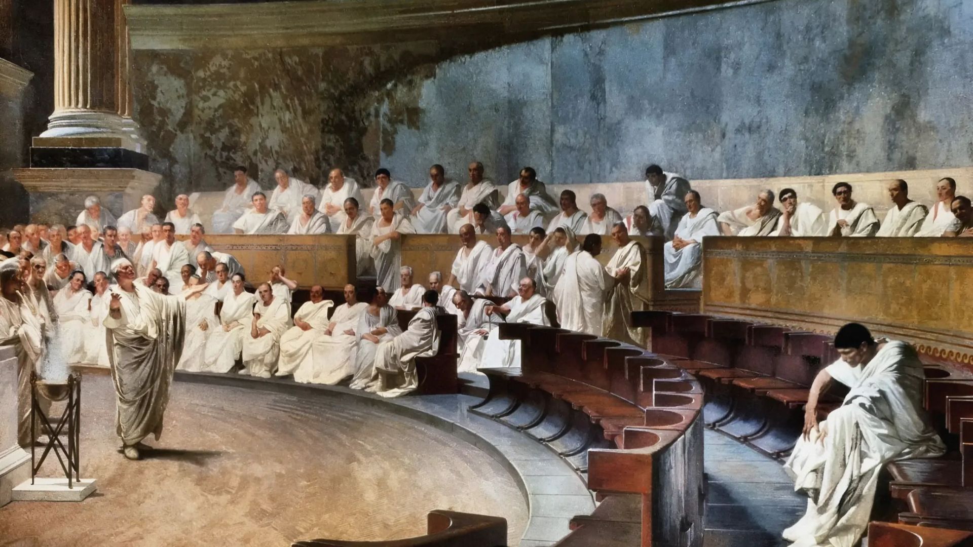 File:Cicero Denounces Catiline in the Roman Senate by Cesare Maccari.png