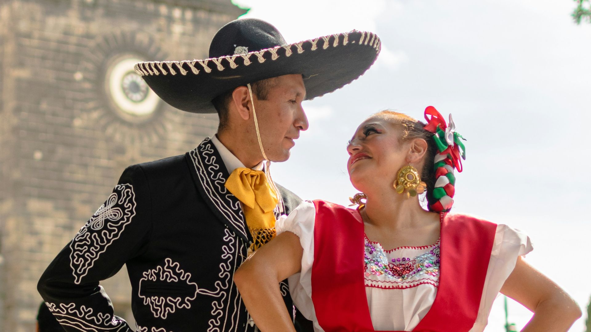 a couple of people that are standing together