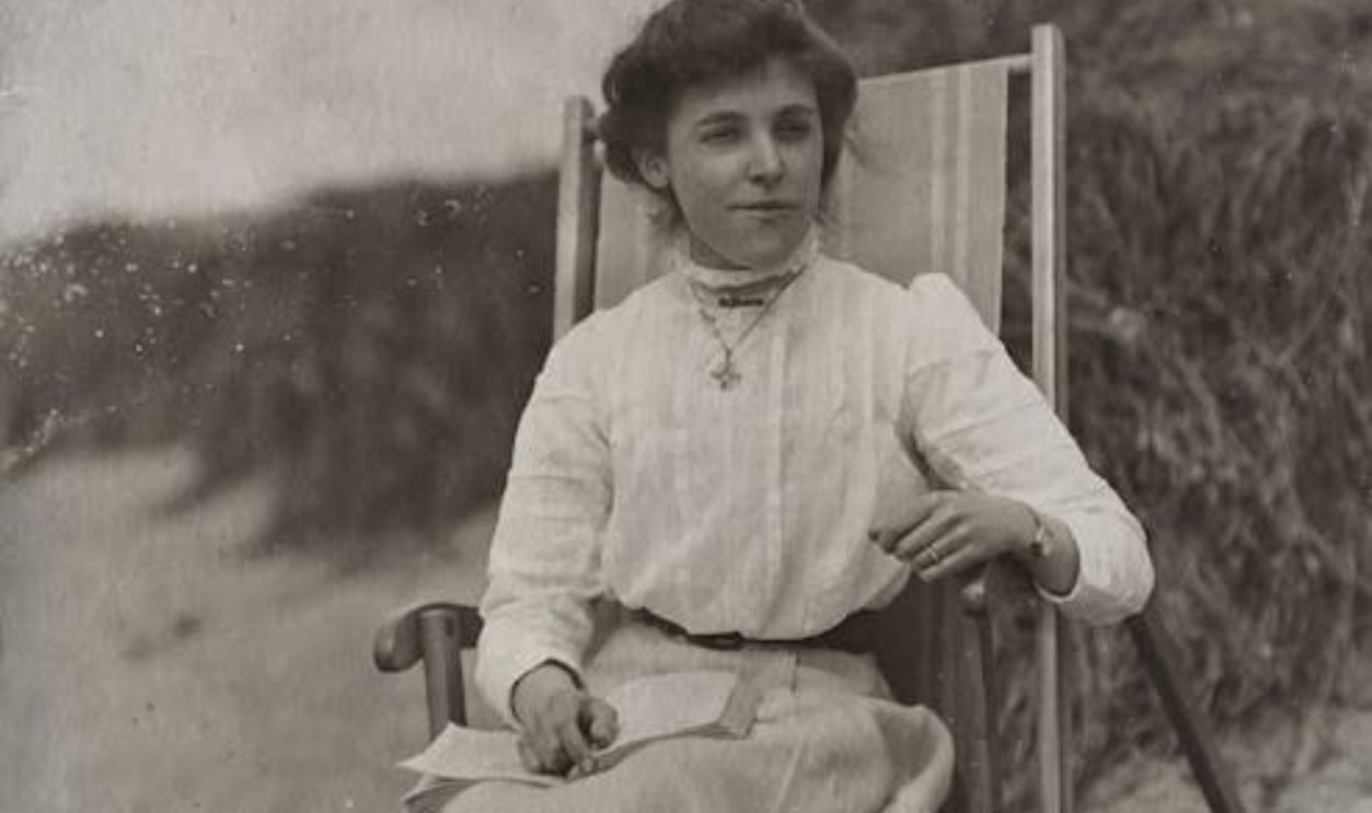 Girl sitting on a chair