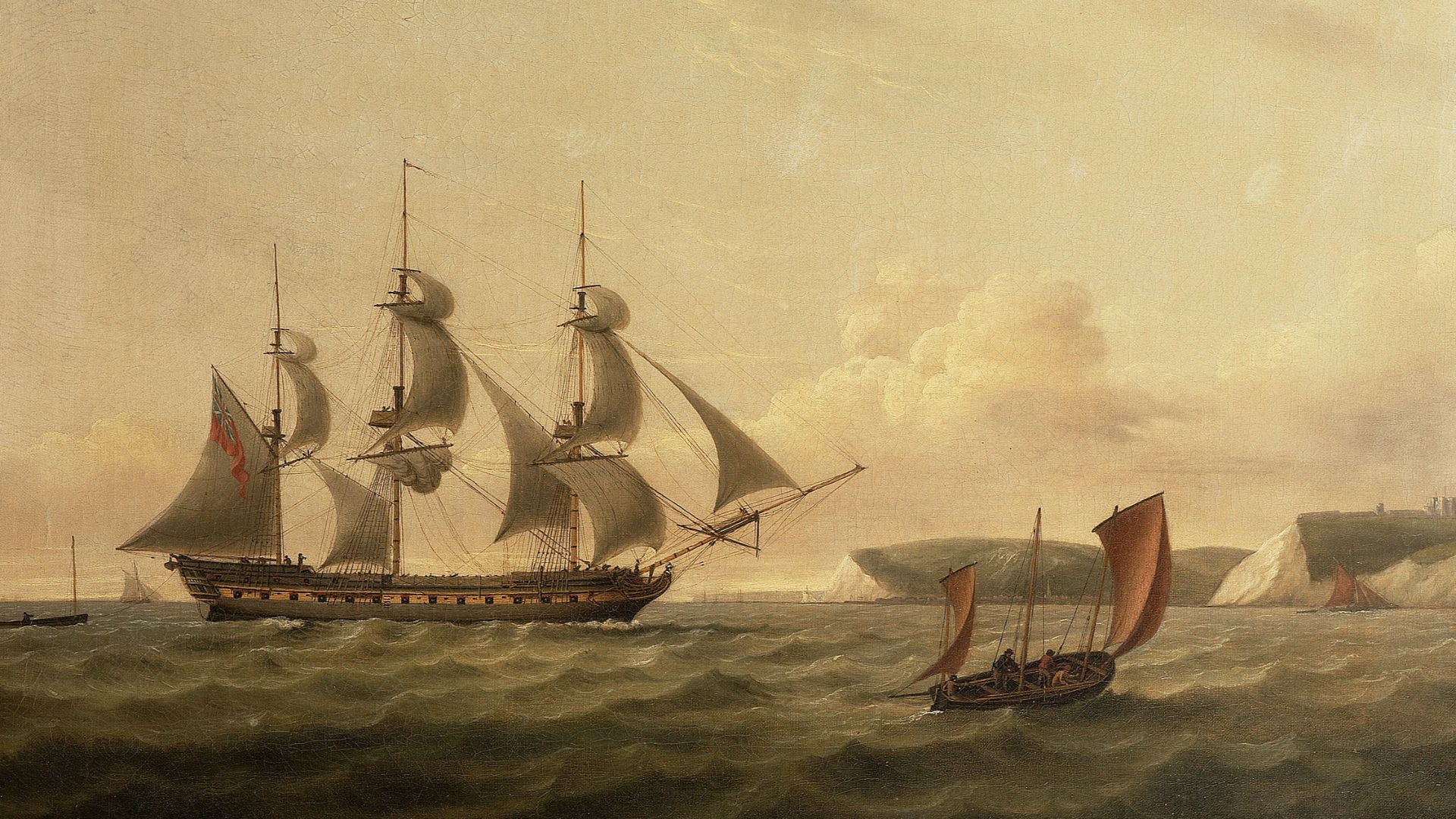 File:His Majesty's frigate 'Amazon', 38 guns, arriving off Dover.jpg