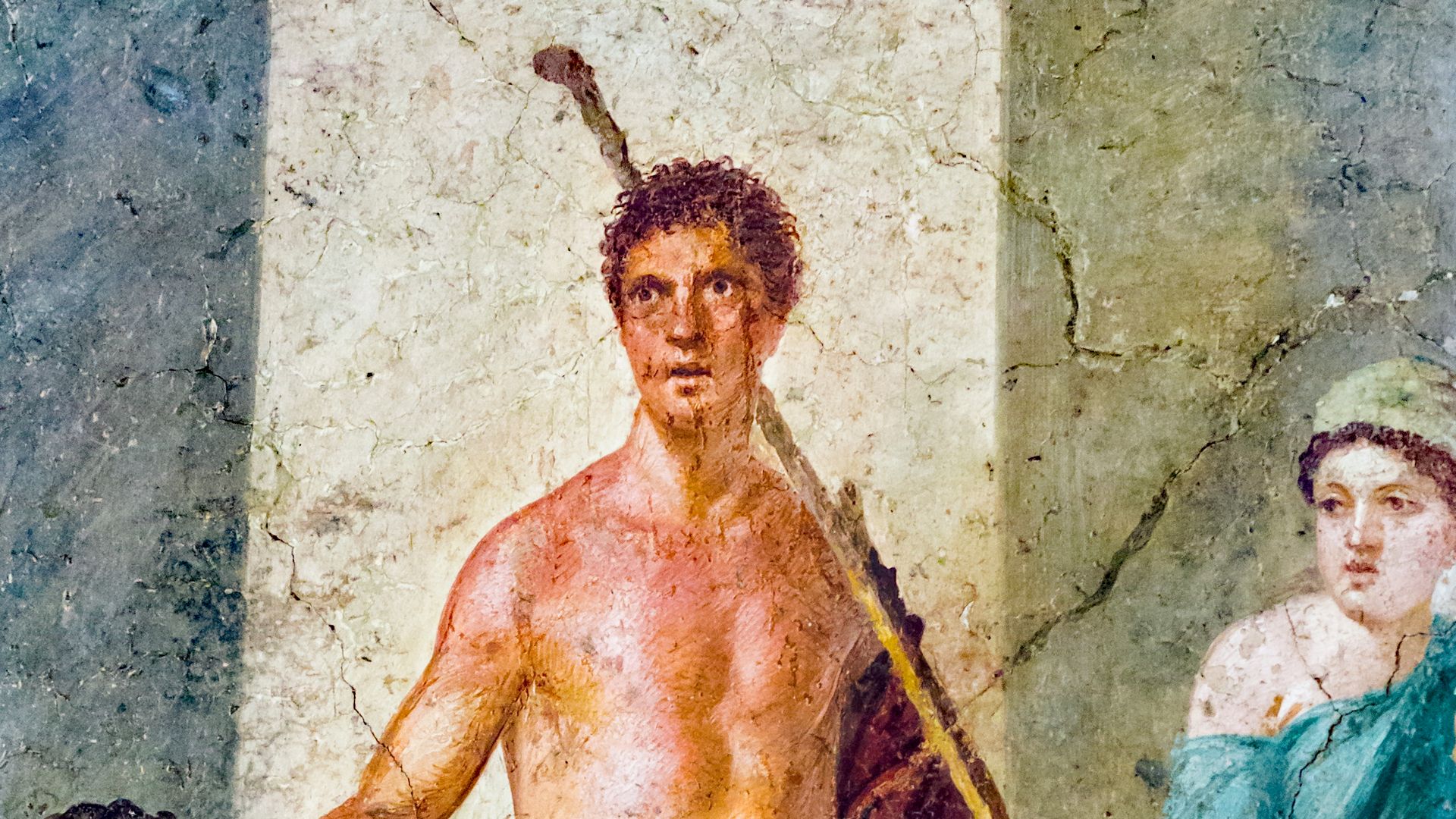 File:Wall painting - Theseus victorious over the Minotaur - Pompeii (VII 2 16) - Napoli MAN 9043 - 01.jpg