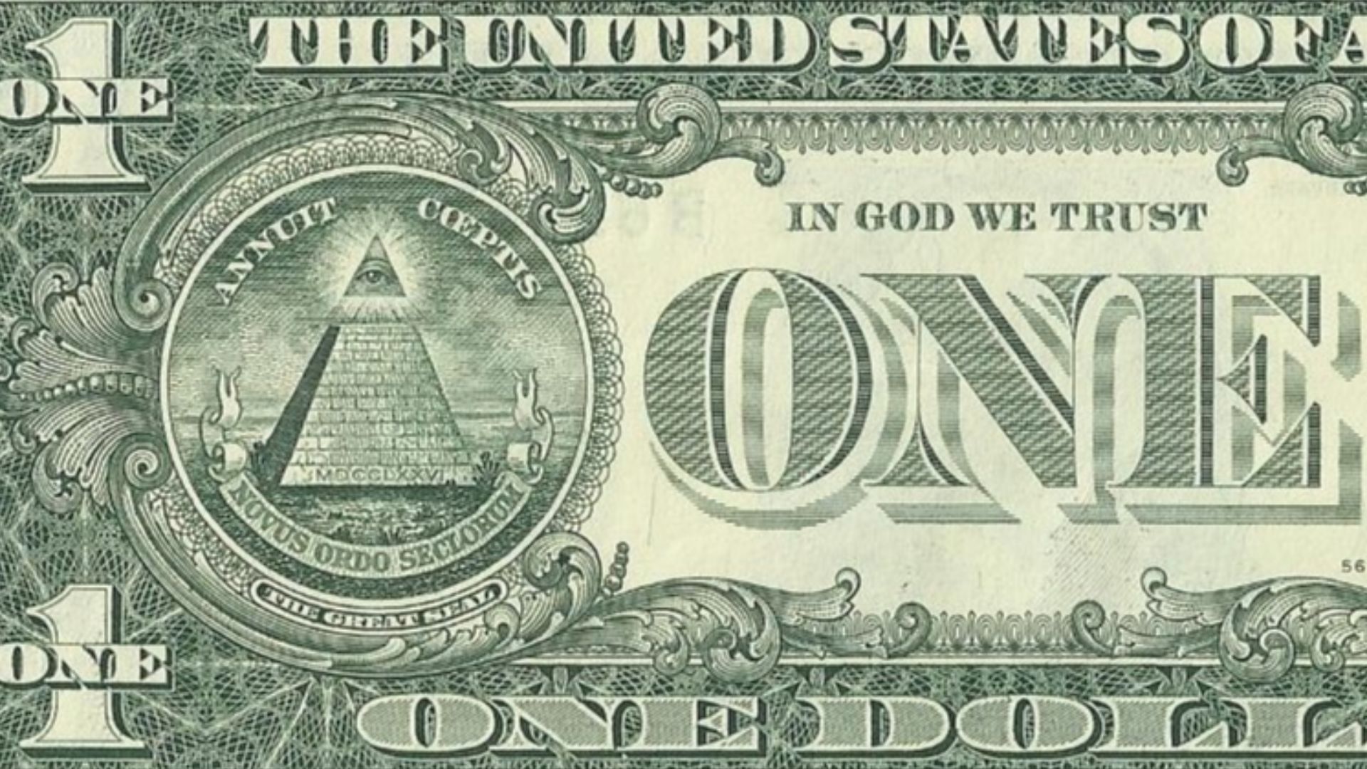 File:US one dollar bill, reverse, series 2009.jpg