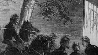 Booth taken out of the barn where Boston Corbett shot him