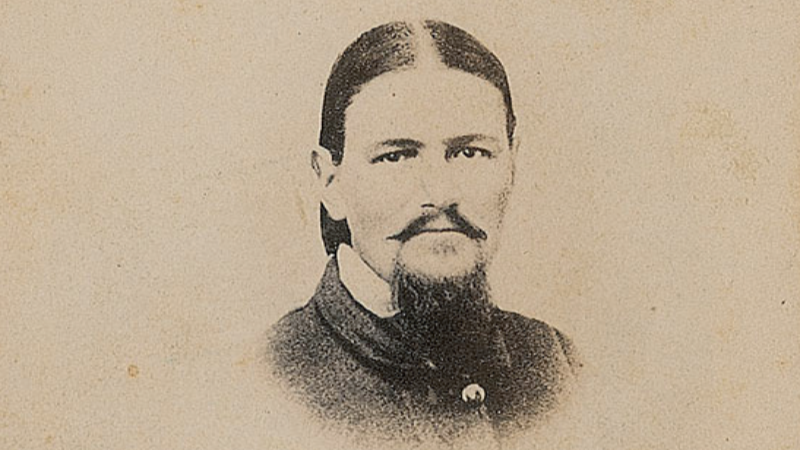 Boston Corbett face portrait looking at the camera