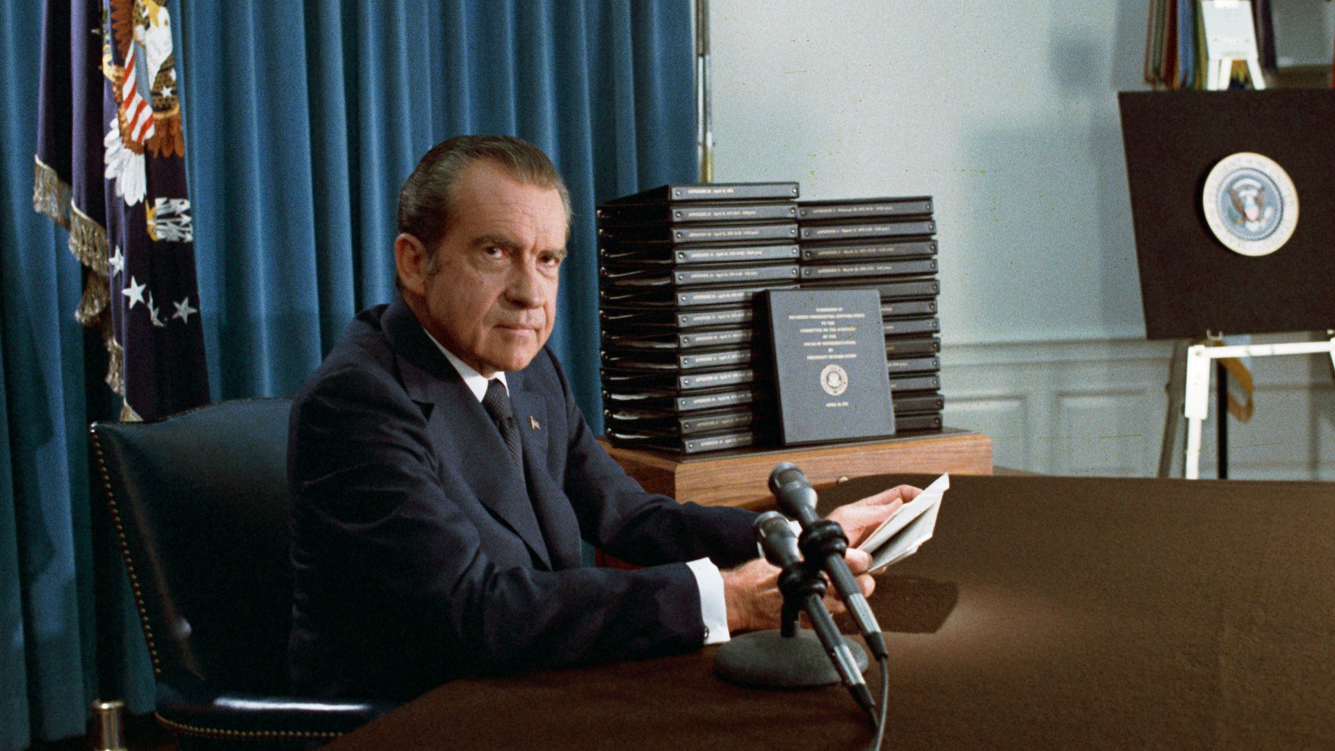 File:President Richard Nixon during his speech to the Nation on Watergate.jpg