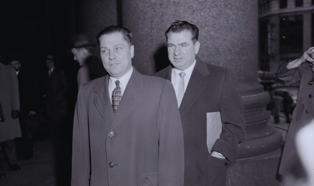Gettyimages - 515032218, Jimmy Hoffa and Sando Caruano Arriving at Court