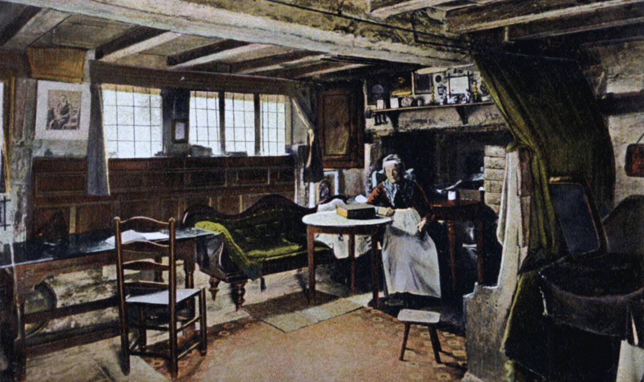 Gettyimages - 171194759, Anne Hathaway 's cottage in Stratford - on - Avon : house where William Shakespeare visited his bride.