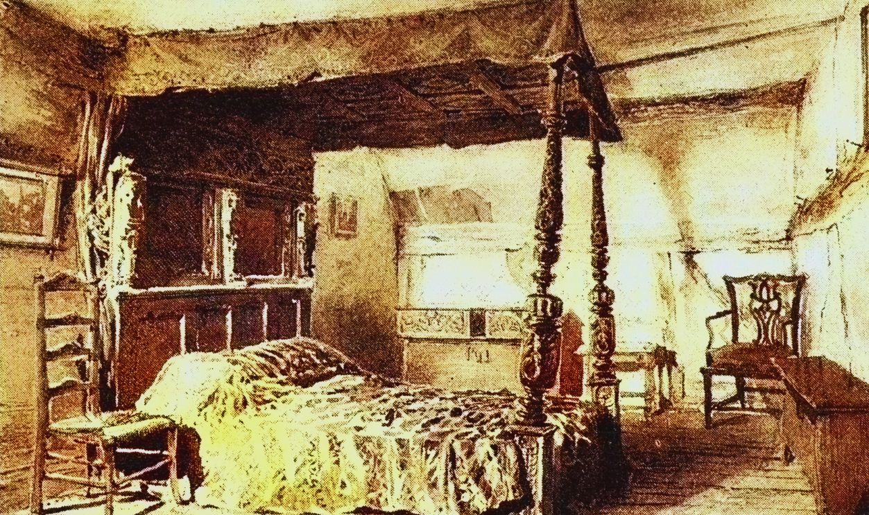 Gettyimages - 1347290978, Bedroom in Anne Hathaway's Cottage at Shottery