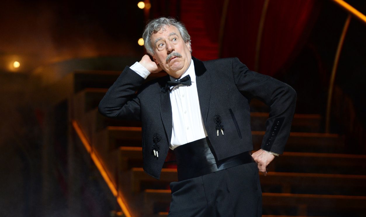 Terry Jones performs on the closing night of 'Monty Python Live (Mostly)' at The O2 Arena on July 20, 2014 in London, England. 