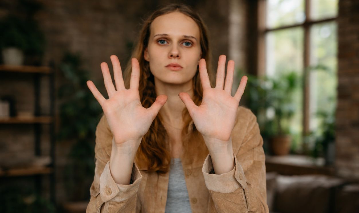 Woman with Open Hands