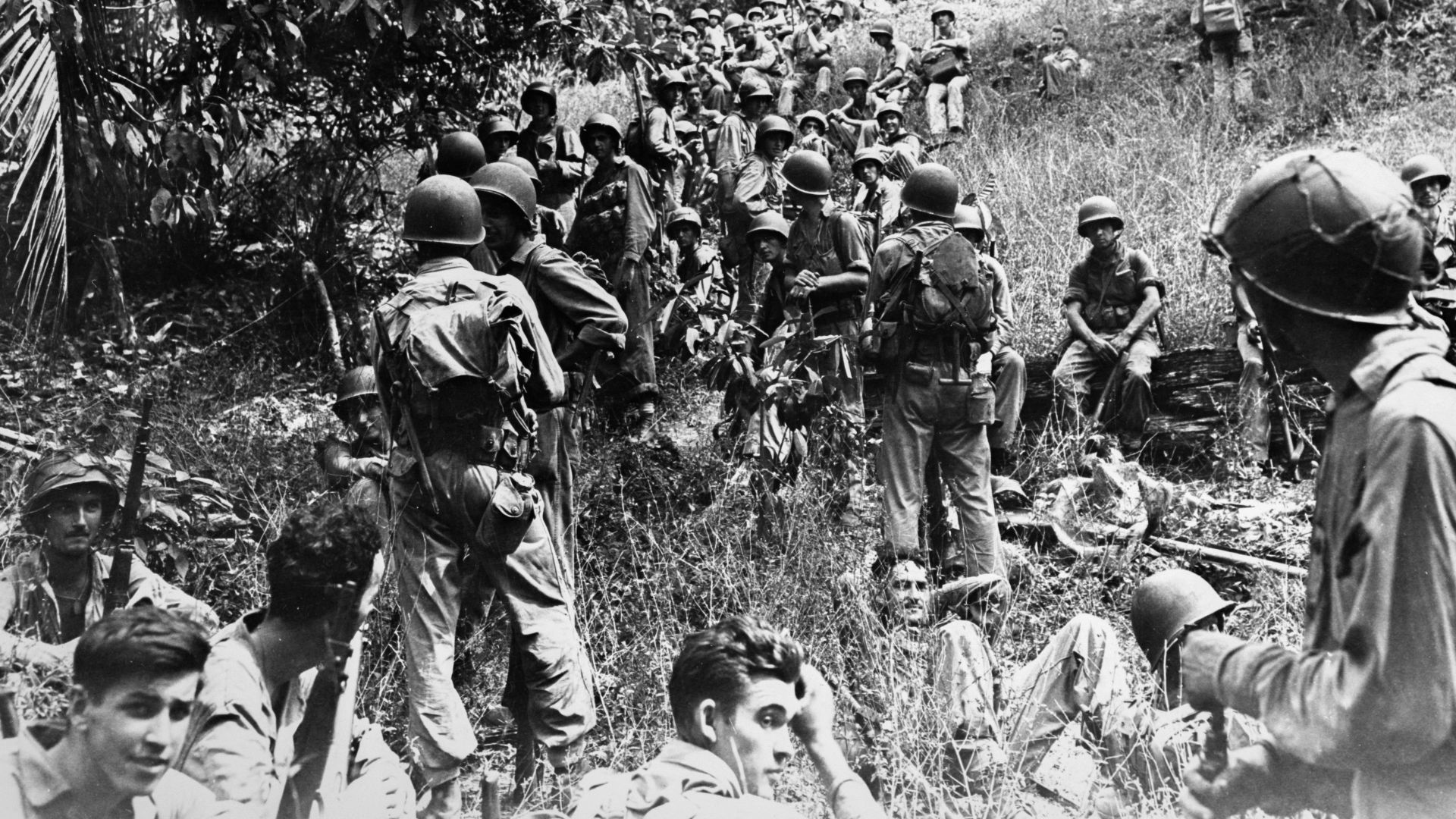 File:Marines rest in the field on Guadalcanal.jpg
