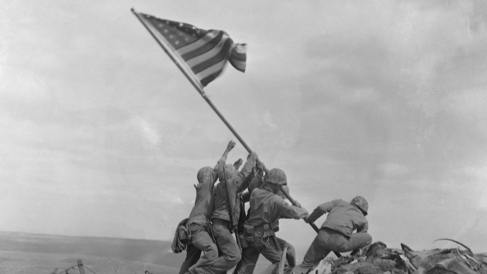File:Raising the Flag on Iwo Jima, positive.jpg
