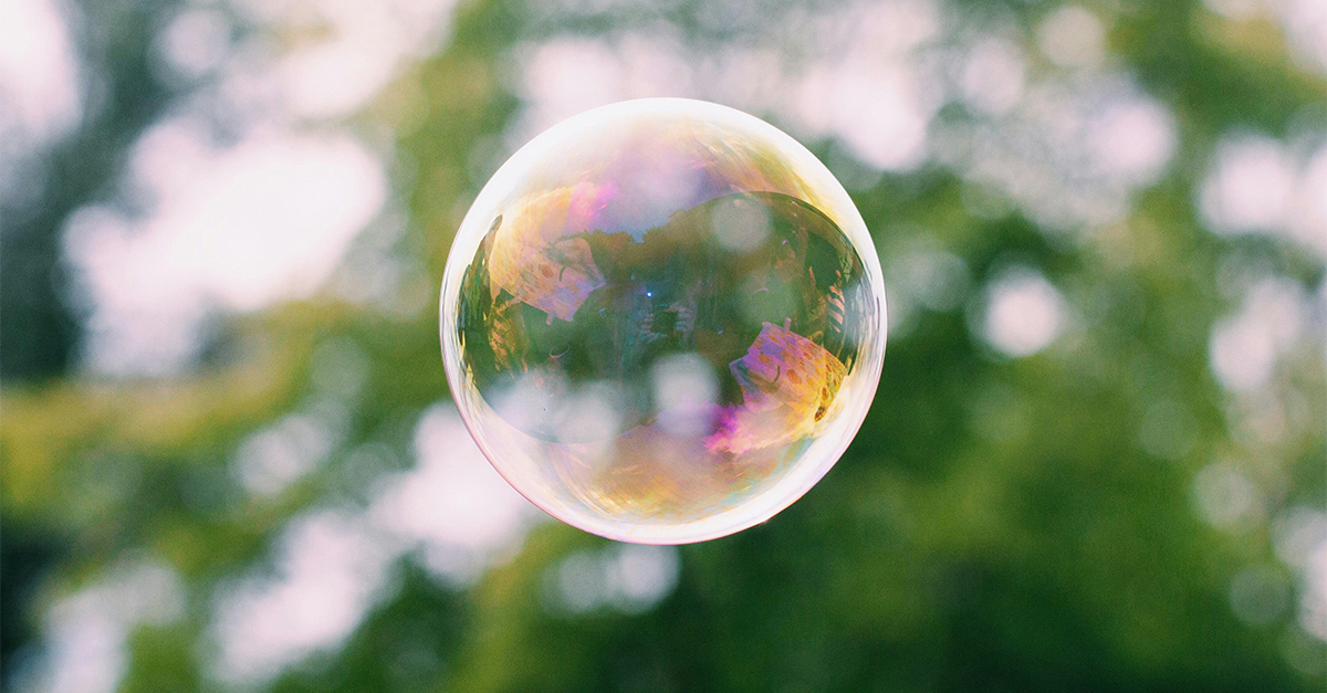 bubble in the air
