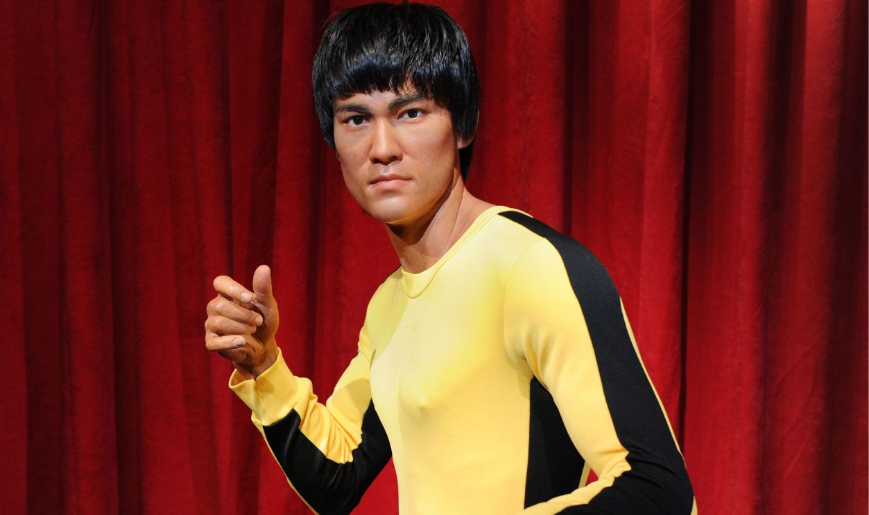 Madame Tussauds New York Welcomes Bruce Lee's Wax Figure For A Limited Time NEW YORK, NY - AUGUST 13: Madame Tussauds New York welcomes Bruce Lee's wax figure for a limited time at Madame Tussauds on August 13, 2014 in New York City.