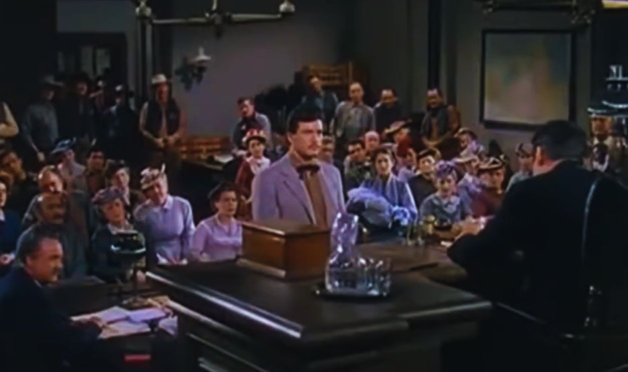 Screenshot from The Lawless Breed (1953)