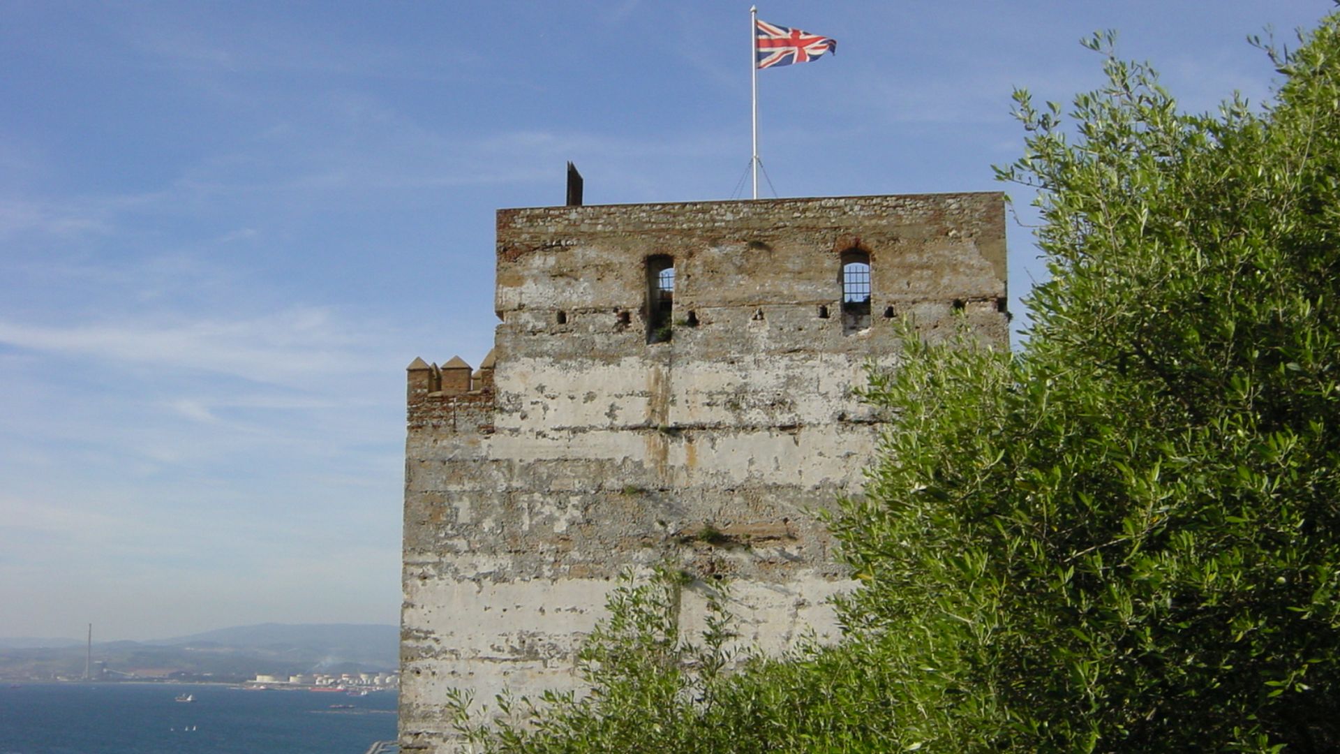 File:Tower of Homage in the Moorish Castle, Gibraltar.jpg