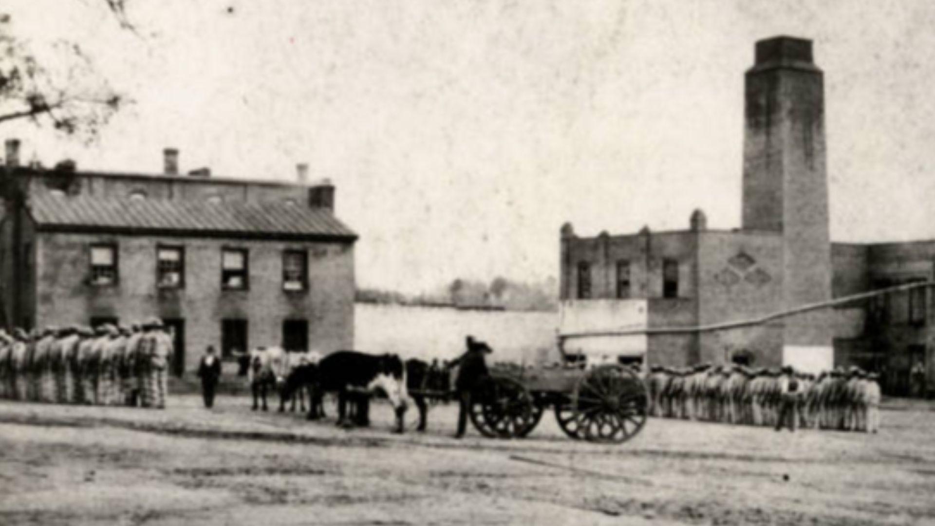 File:Texas State Penitentiary at Huntsville prison yard in 1870s.jpg