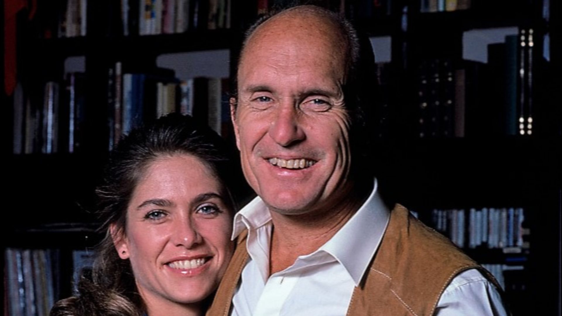 File:Robert Duvall, actor, with wife Gail Youngs, NYC apartment.jpg