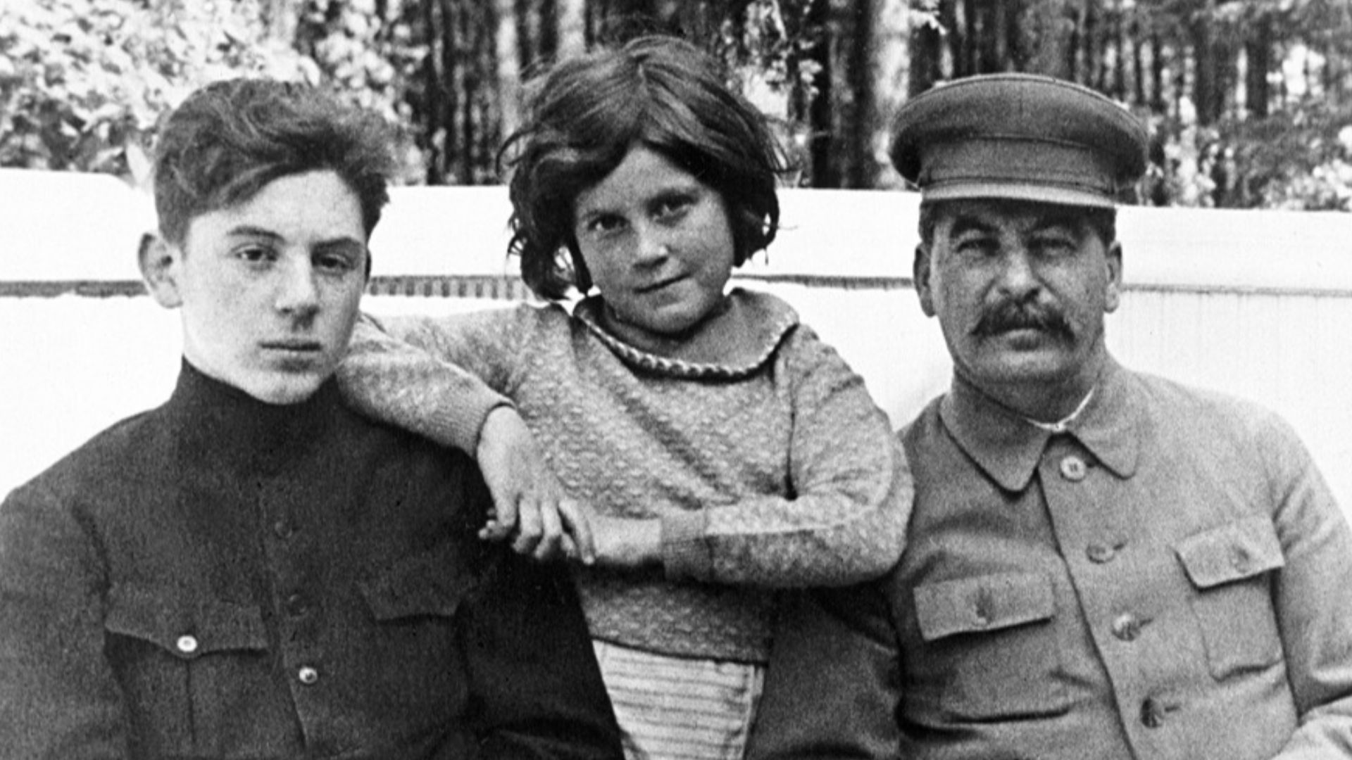 File:Stalin and his two children Vasily and Svetlana.jpg