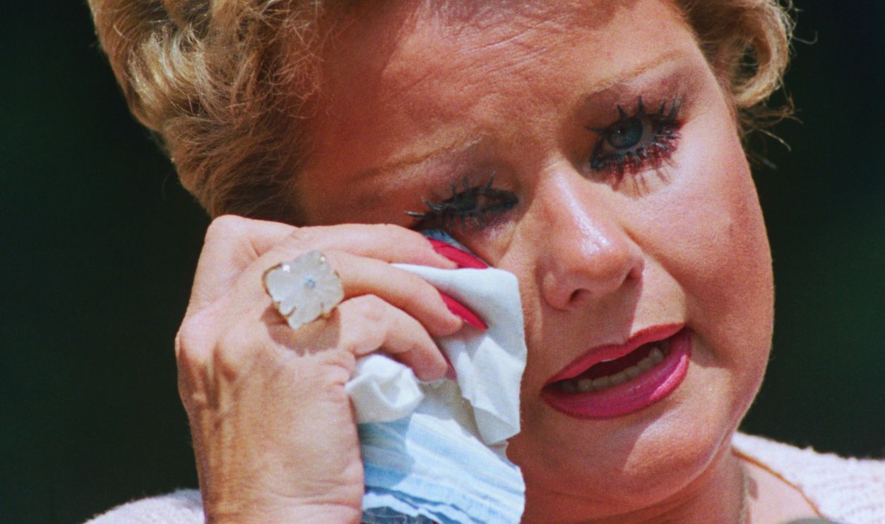 Gettyimages  - 515241930, Tammy Faye Bakker Wiping Away a Tear 