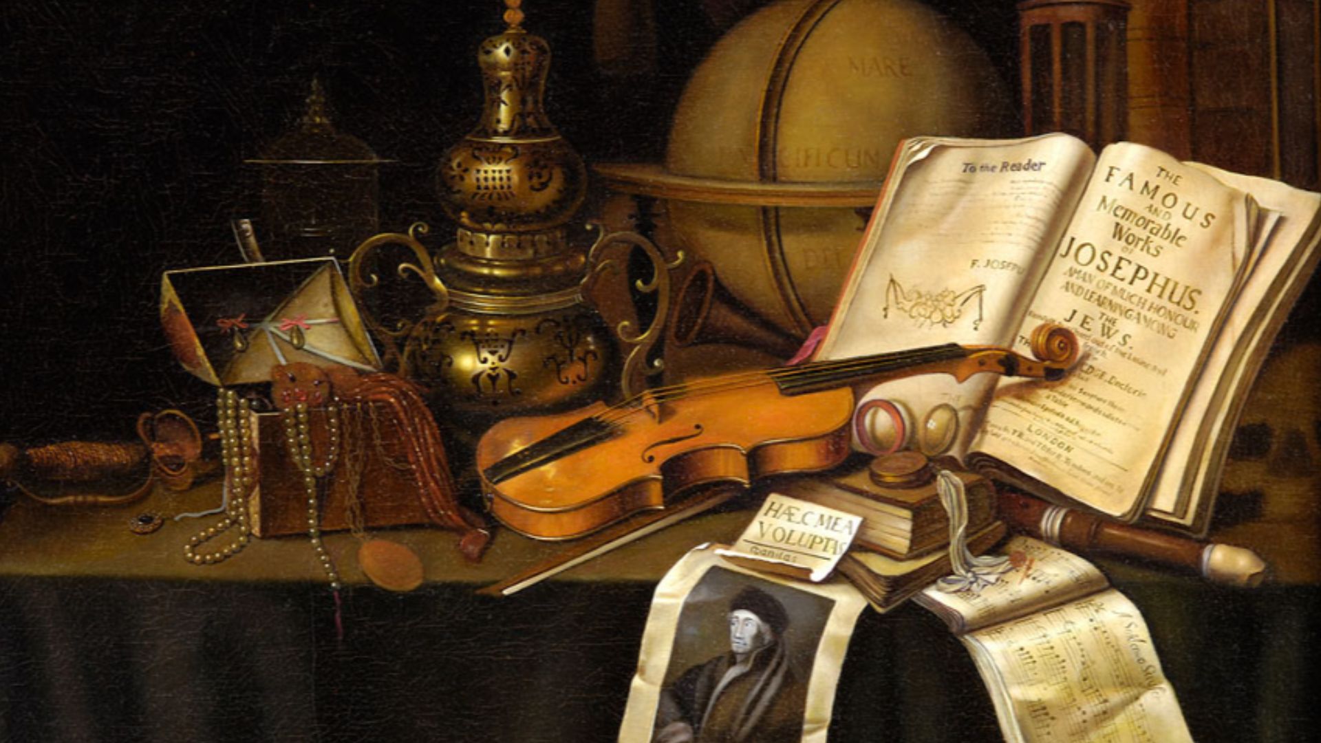 File:Still life with jewels violin globe and book.jpg