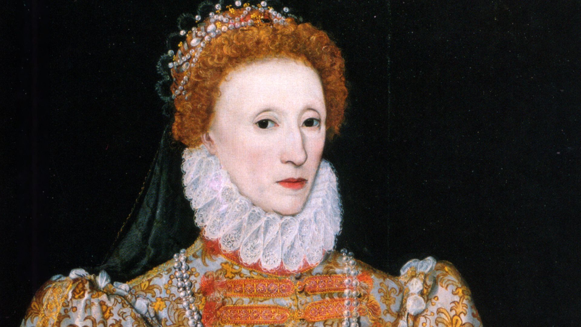 Rescan of the Darnley Portrait of Elizabeth I of England.