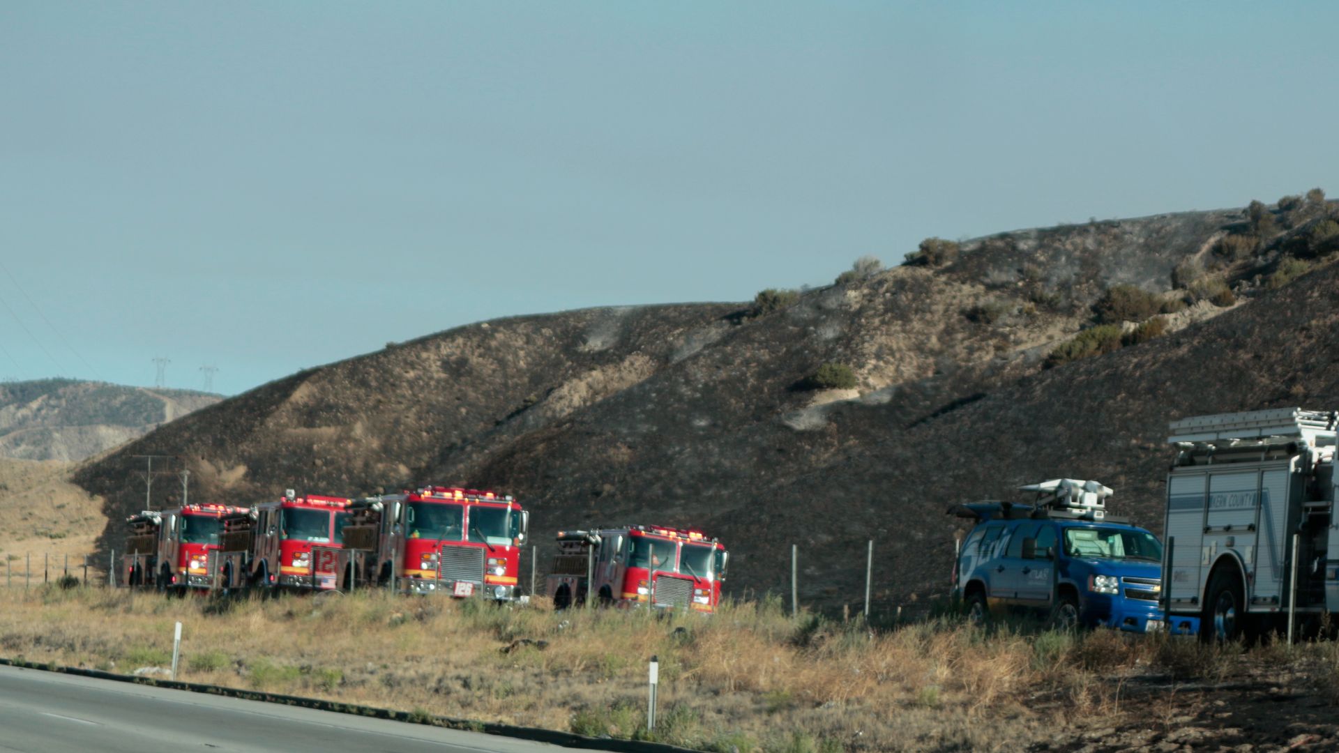 The Tumbleweed Fire, in Los Angeles County, California, in July 2021.