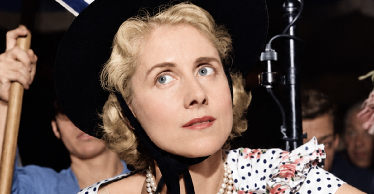 American author, politician, U.S. Ambassador and public conservative figure Clare Boothe Luce (1903-1987) looks on during the 1948 Republican National Convention on June 24, 1948, at the Philadelphia Convention Hall in Philadelphia, Pennsylvania. 