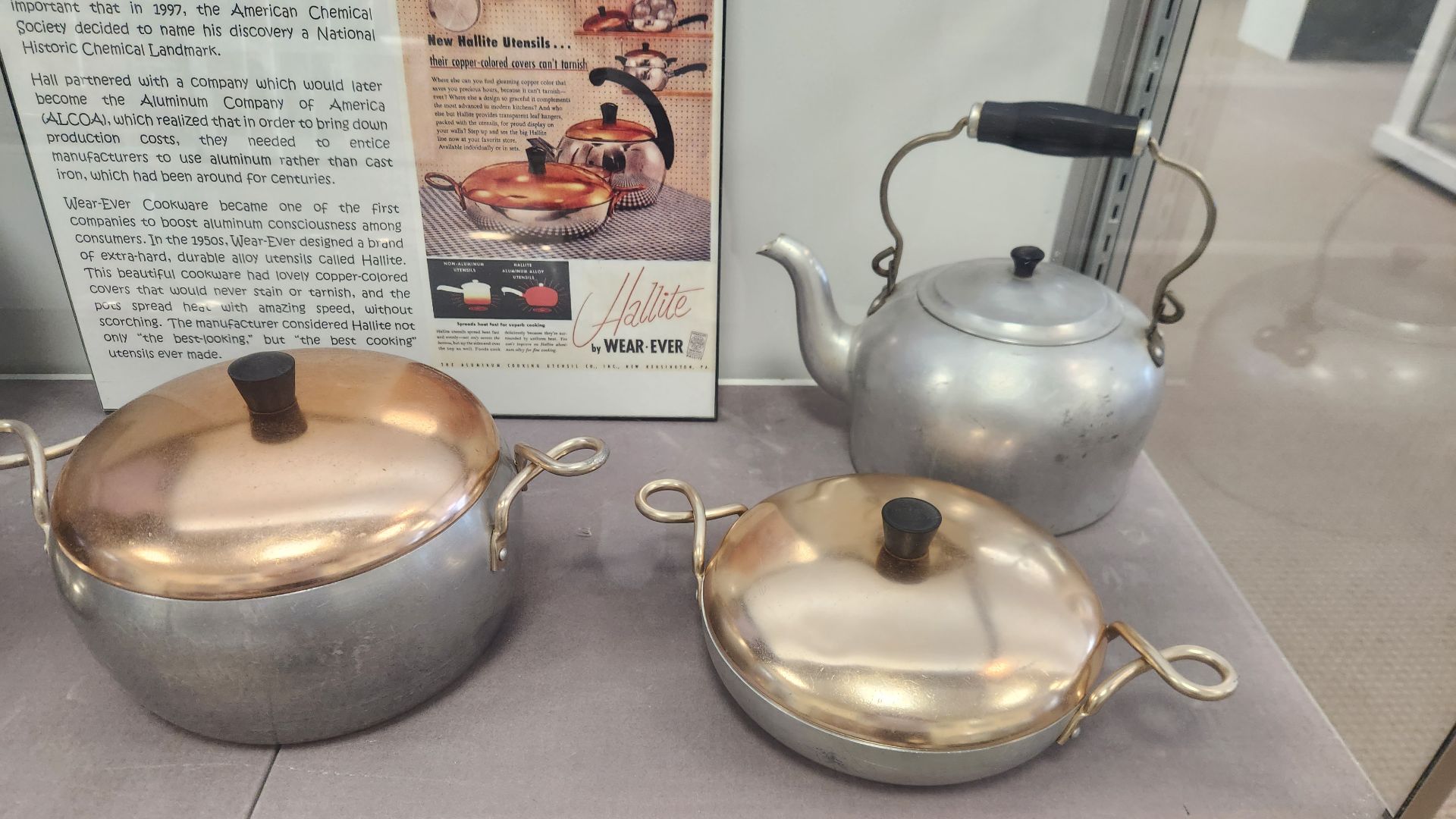 WearEver Cookware on display at the Jeffersontown Historical Museum