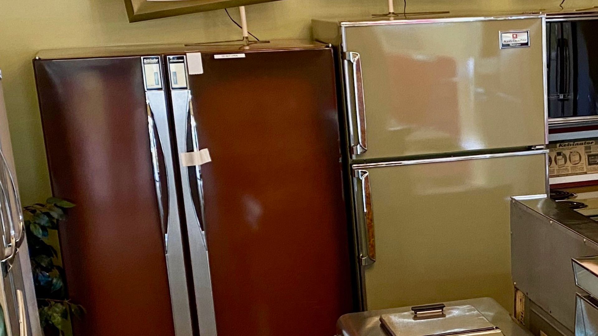 Rambler Ranch - part of the Kelvinator major appliance collection. Photographed at the Rambler Ranch collection located at 36370 Forest Trail, Elizabeth, CO 80107 -- see: https://www.ramblerranch.com