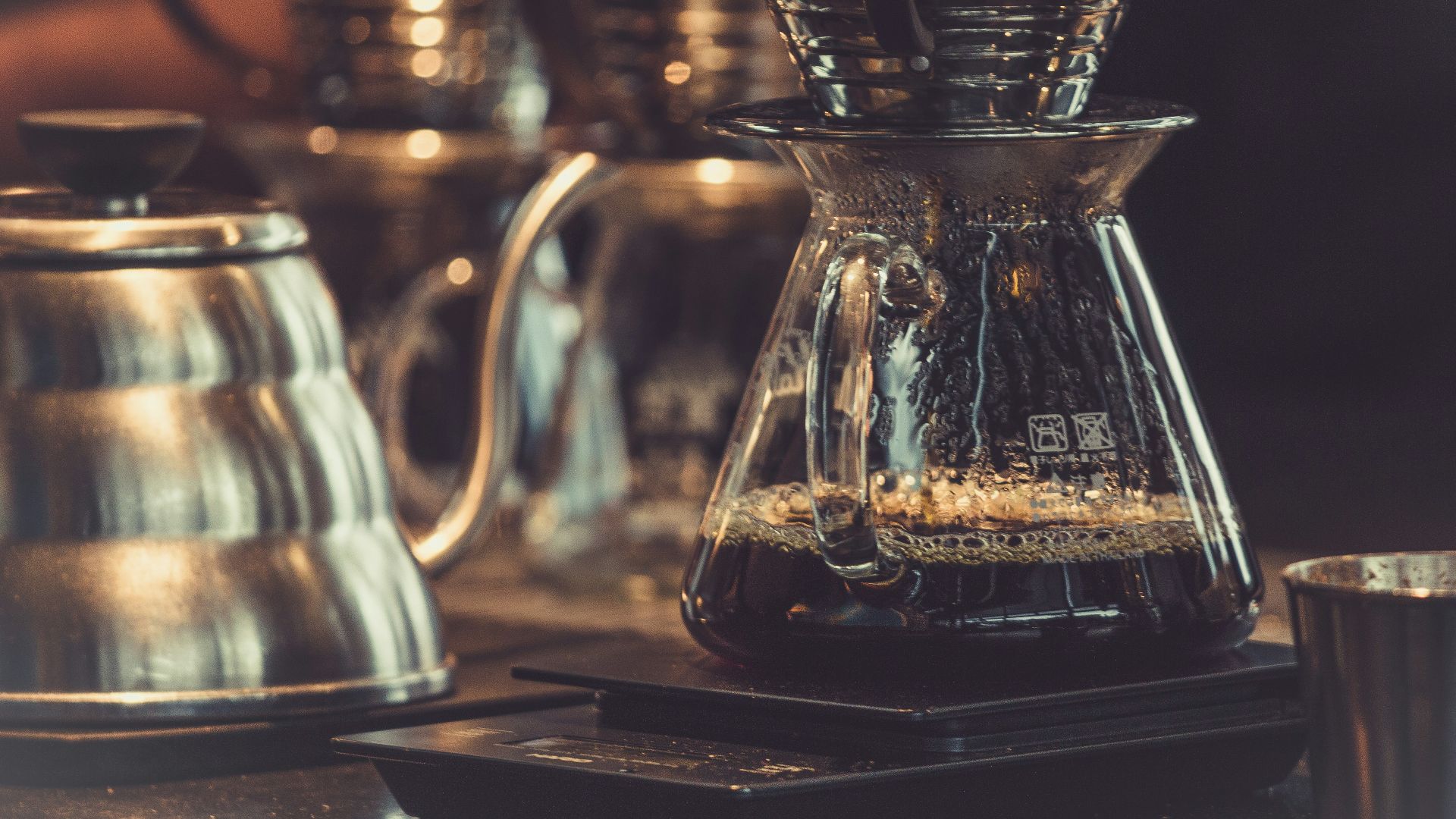 clear glass coffee filter