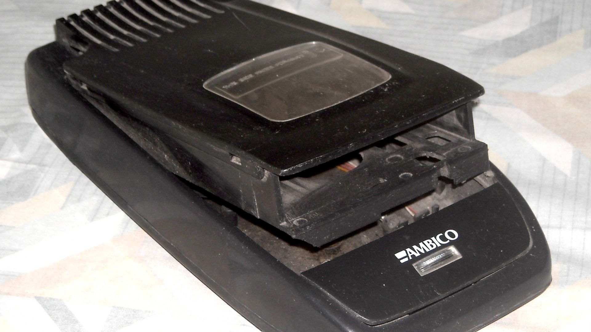 A VHS tape rewinder that I have at home for a long time.
