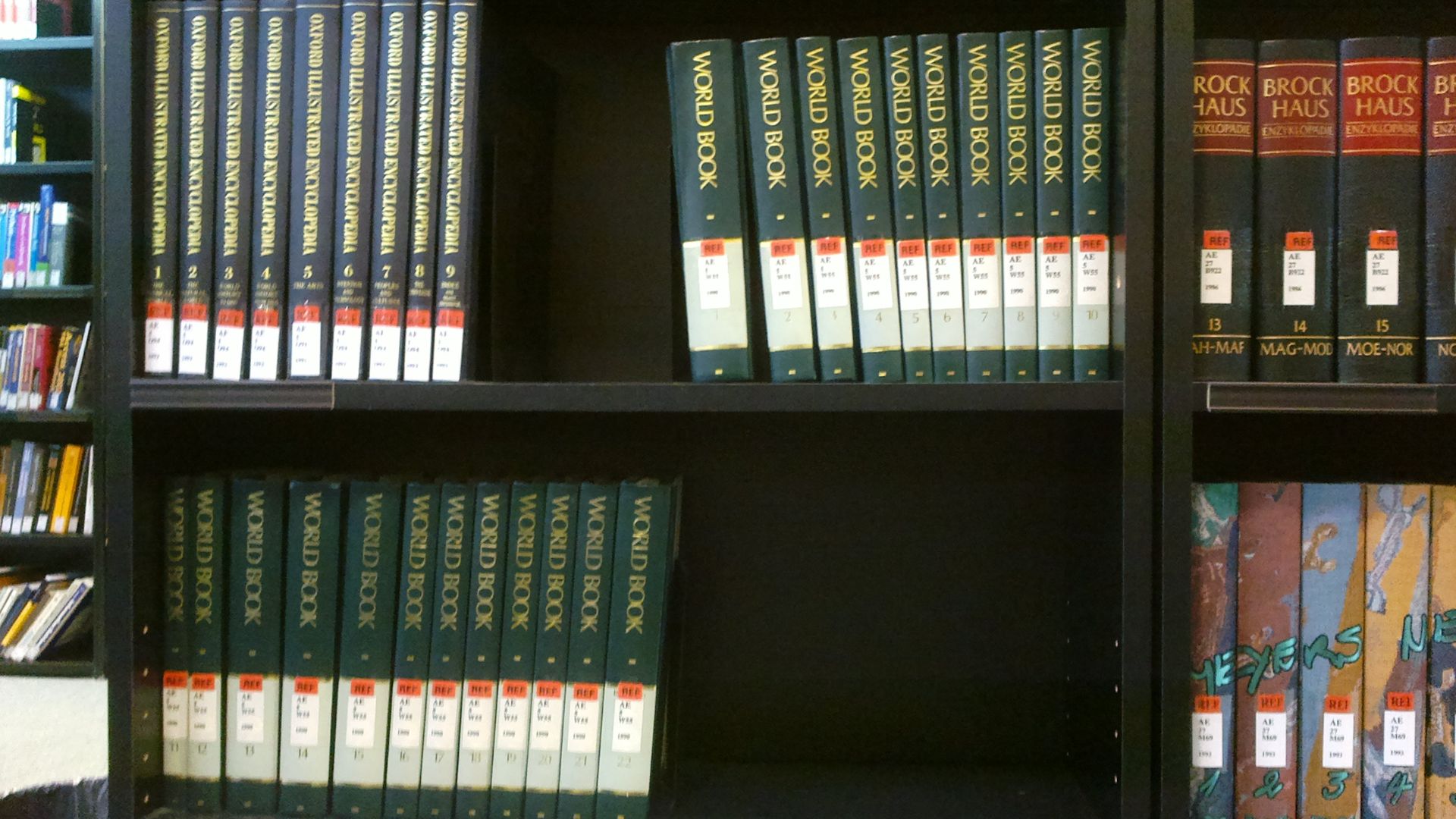 World Book Encyclopedia (1990). Photo taken in the library of Central European University.