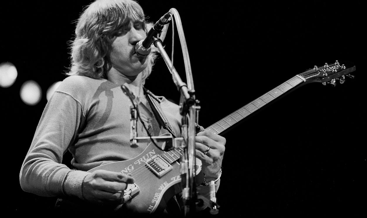 Joe Walsh of the Eagles at the Alpine Valley Music Theater in East Troy, Wisconsin, June 29, 1980.