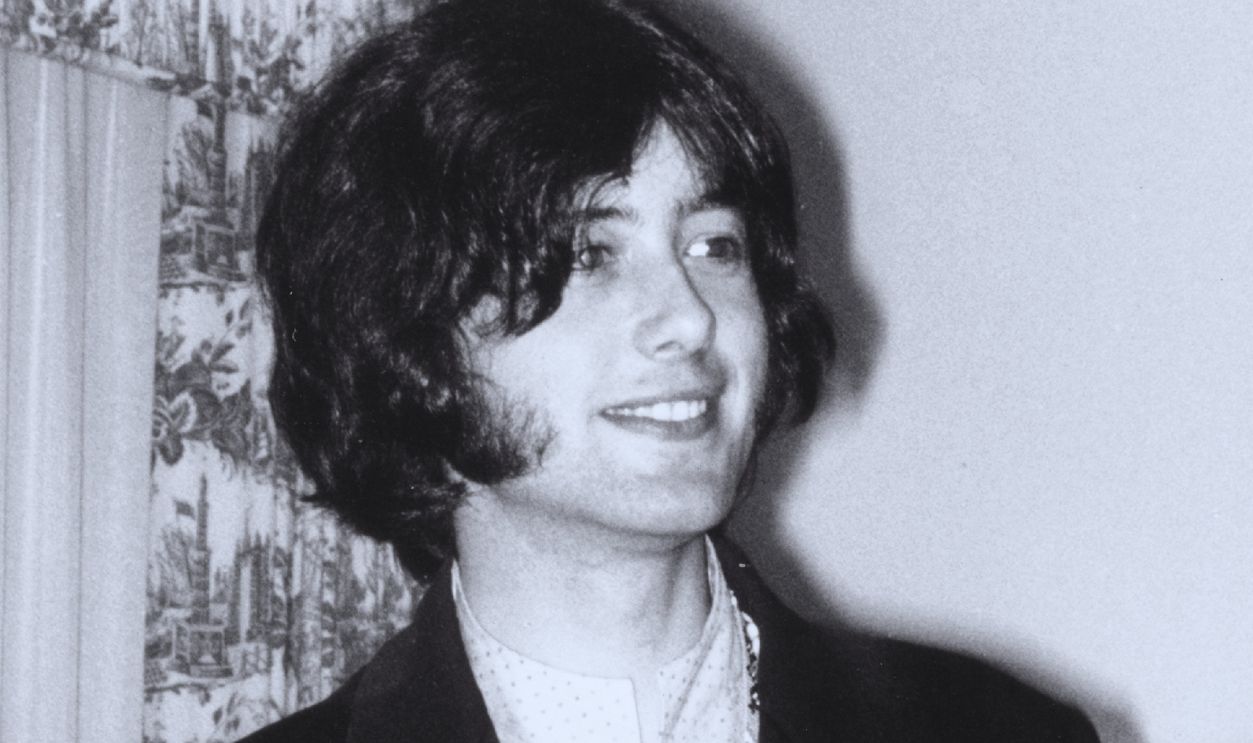 DETROIT - 1967: Rock and roll guitarist Jimmy Page of the rock band "The Yardbirds" poses for a portrait in 1967. 