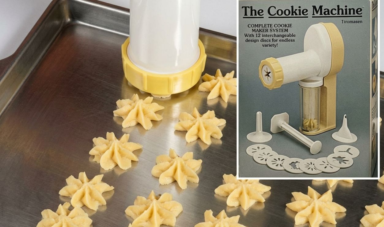 Screenshot from Ronco Cookie Machine ad
