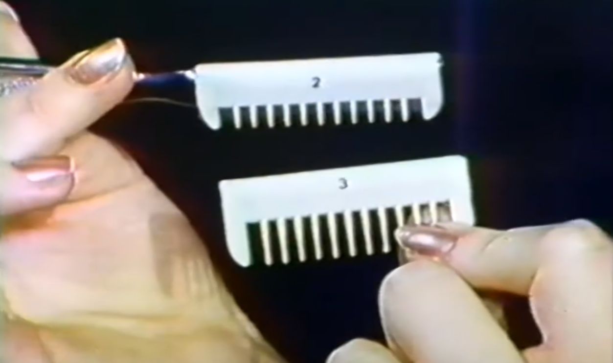 Screenshot from K-Tel Hair Magician ad
