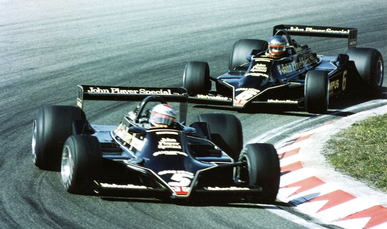 Formula 1, 1978 Dutch Grand Prix, Zandvoort, 27 August 1978 Mario Andretti, Lotus-Ford 79 Ronnie Peterson, Lotus-Ford 79