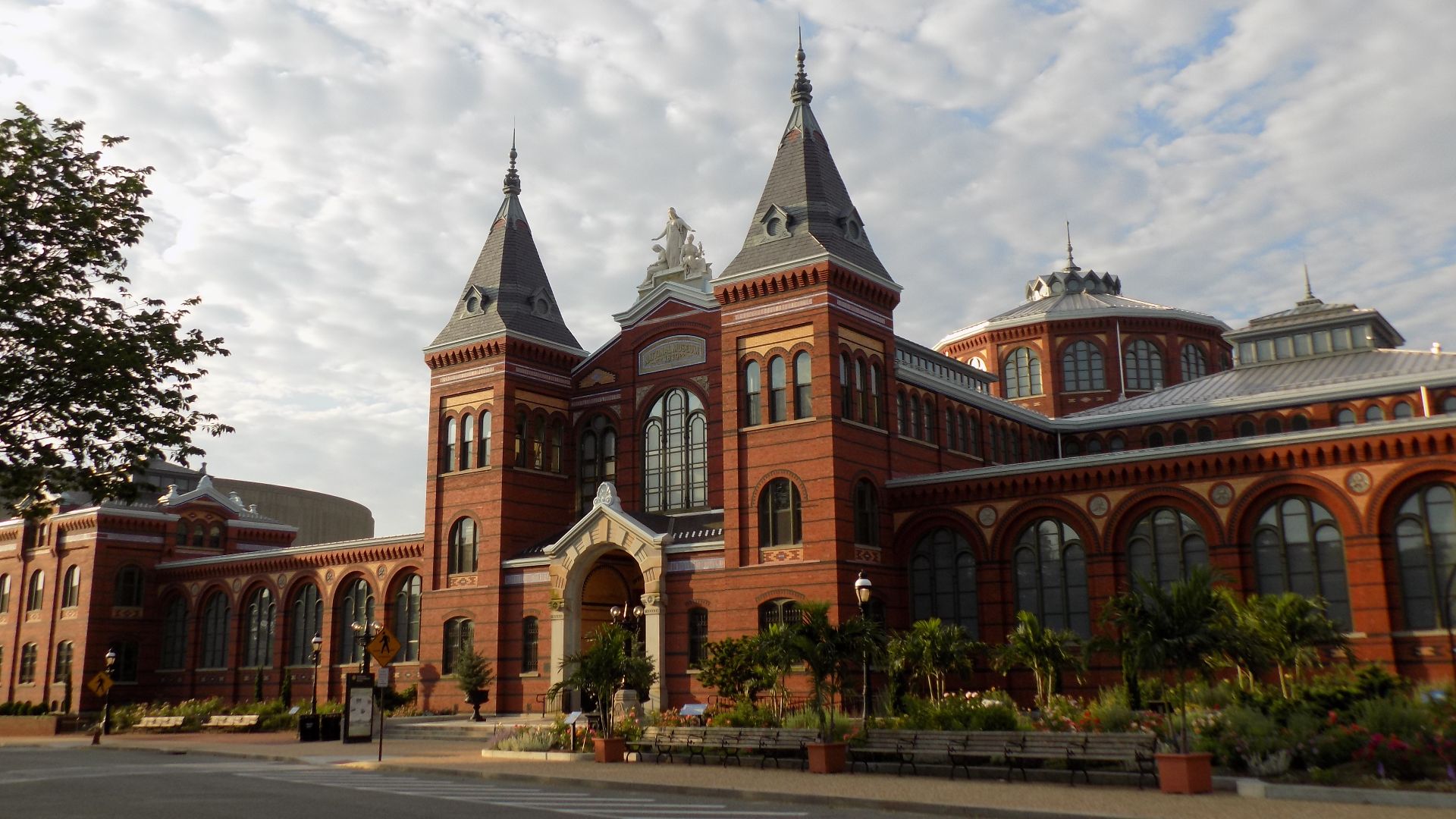 The Arts and Industries building of the Smithsonian Institution