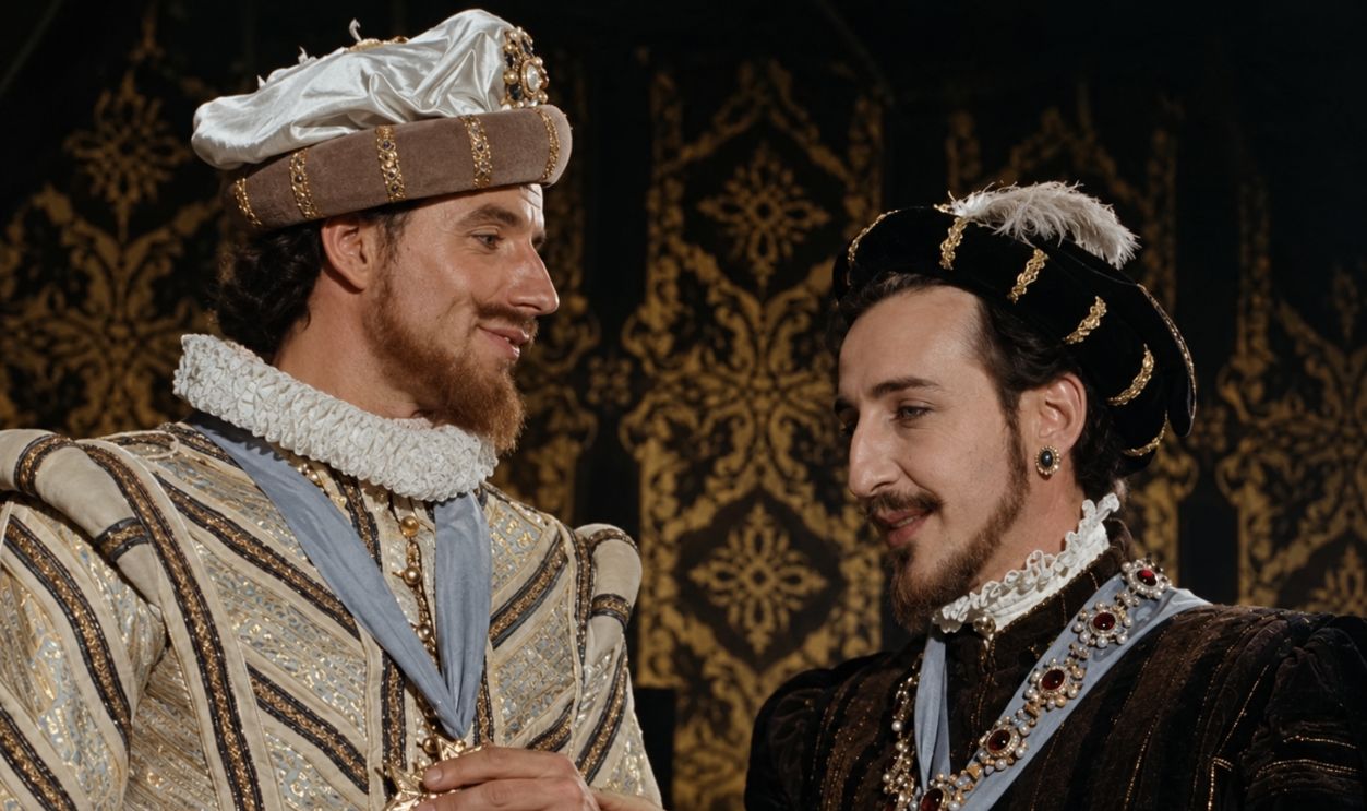 Screenshot from La Guerre des trois Henri (1978), Enhanced 