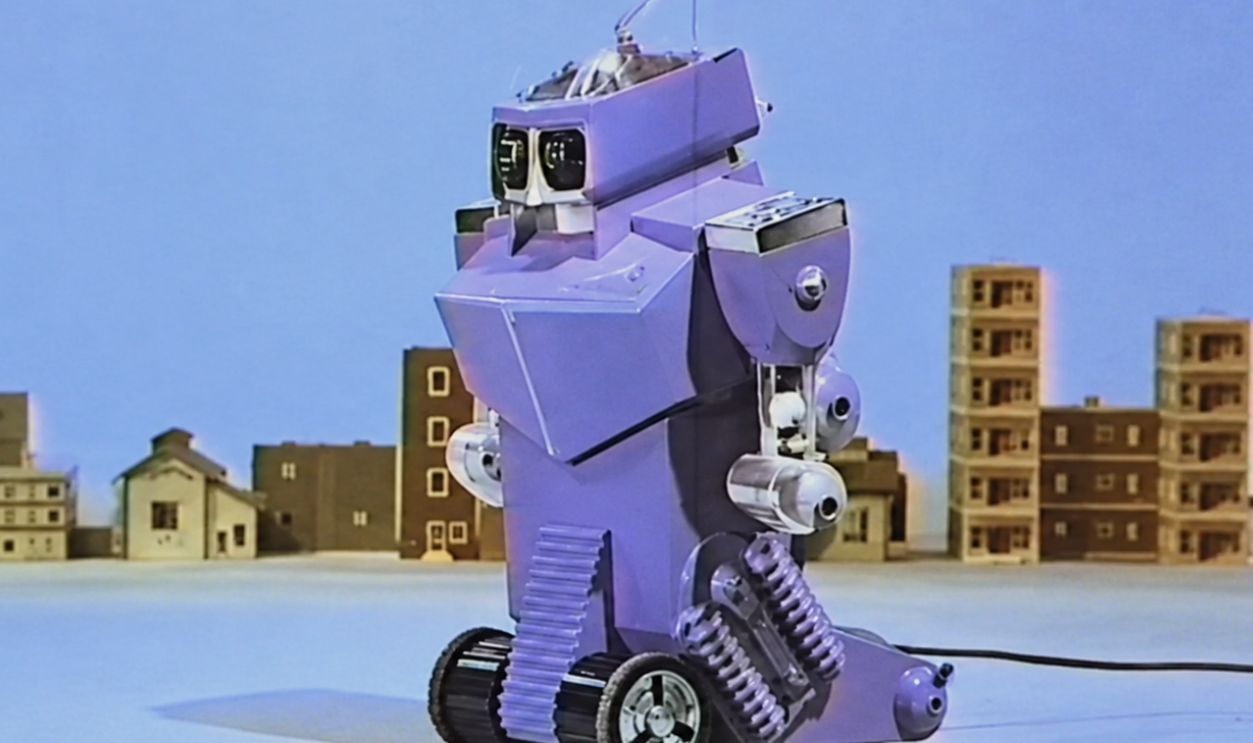 Screenshot from Robot Commando commercial, Ideal Toy Corporation (1960s)
