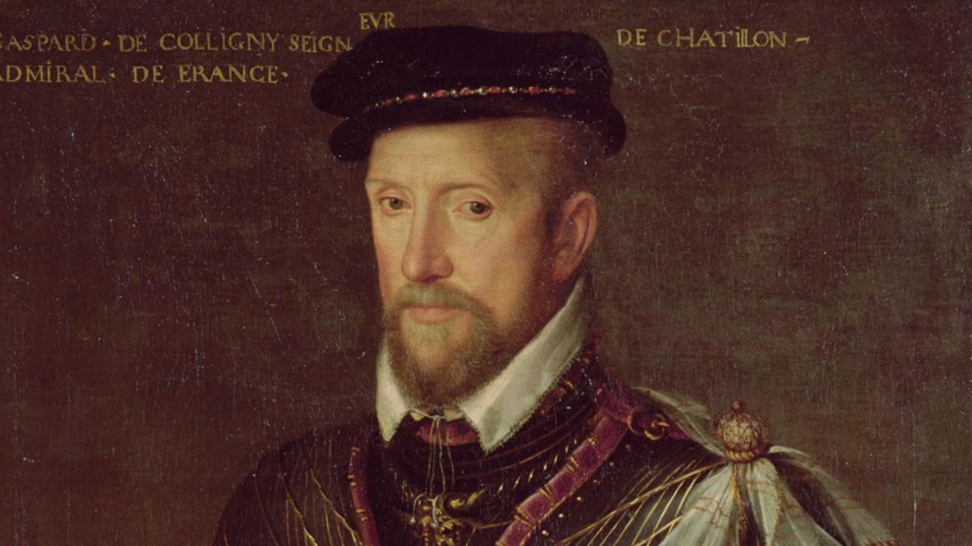 Gaspard II of Coligny (1519-1572), Admiral of France (16th century), oil on canvas, 72 x 99 cm, Bibliotheque de l'Histoire du Protestantisme, Paris.