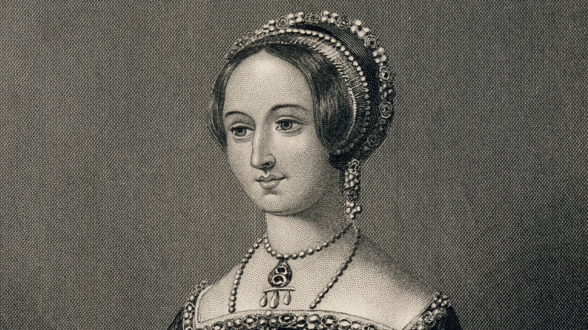 Marguerite, Queen of Navarre, in an engraving by Hinchliff. From an 1864 edition of the Heptameron